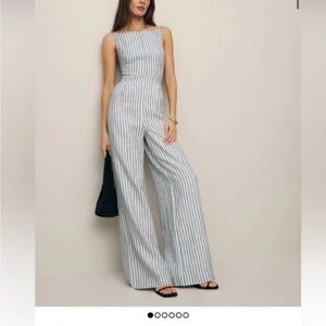 Reformation Clara linen jumpsuit NWT 2